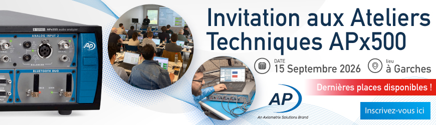Ateliers techniques Audio Precision